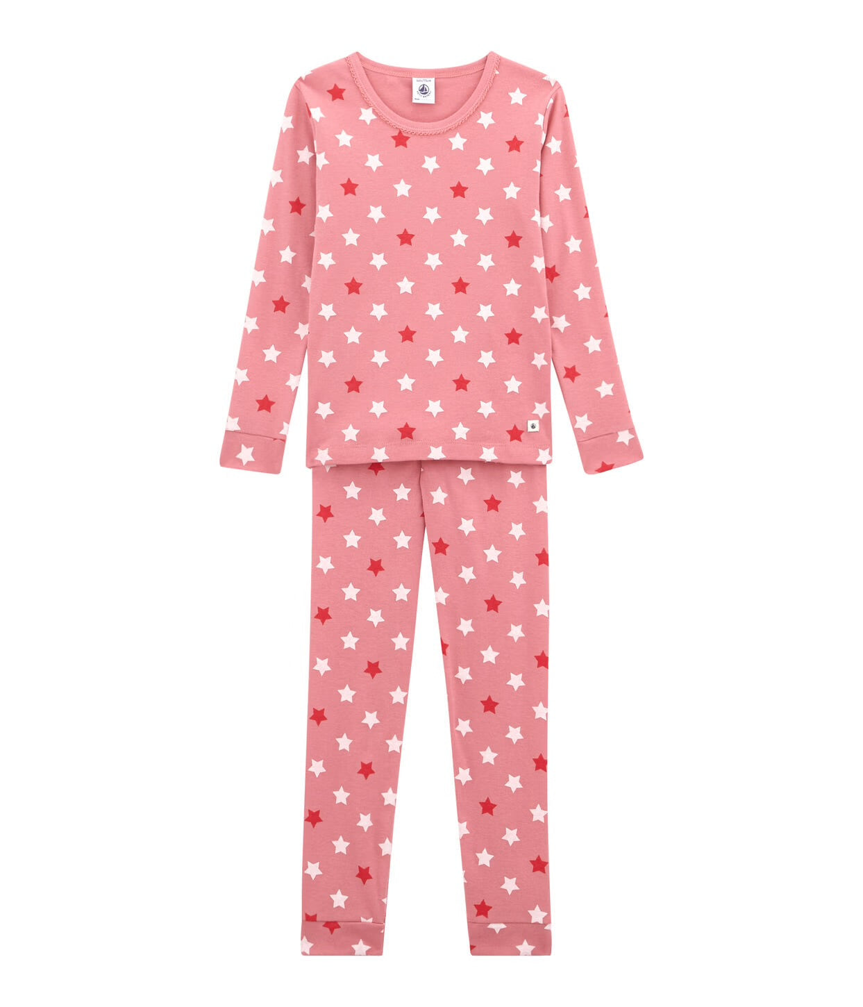 Petit Bateau Little girl's fitted pyjamas star