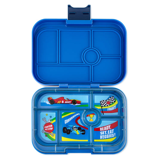 Original-6 Compartment Surf Blue with Race Cars Tray