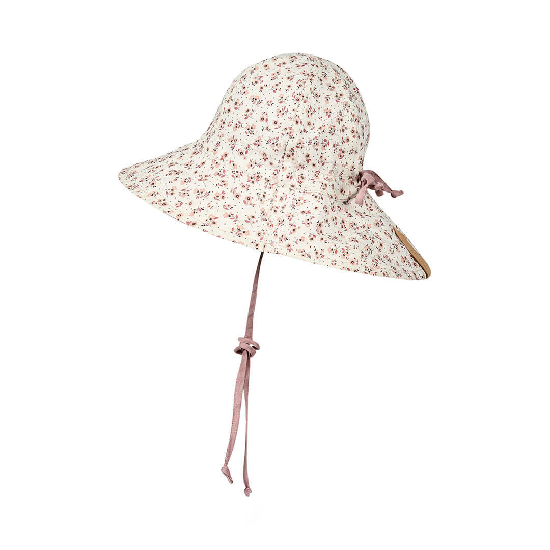Wanderer' Panelled Bucket Sun Hat - Ruby / Rosa