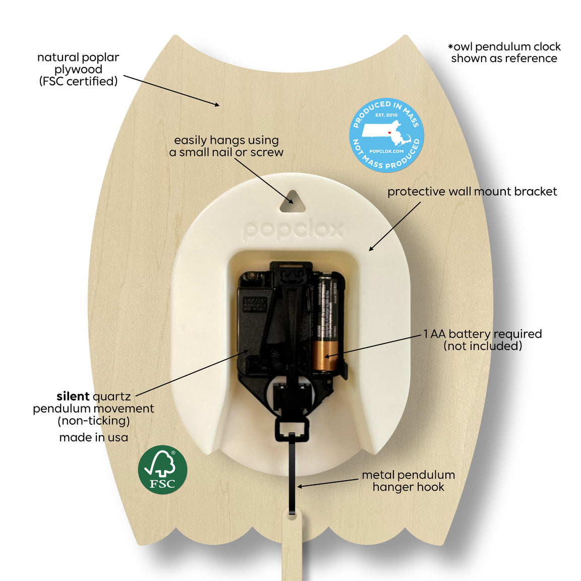 Hockey - pendulum clock
