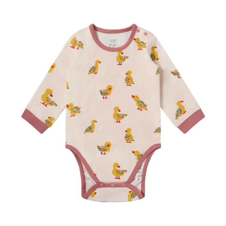 Long Sleeve Onesie – Five Little Ducks