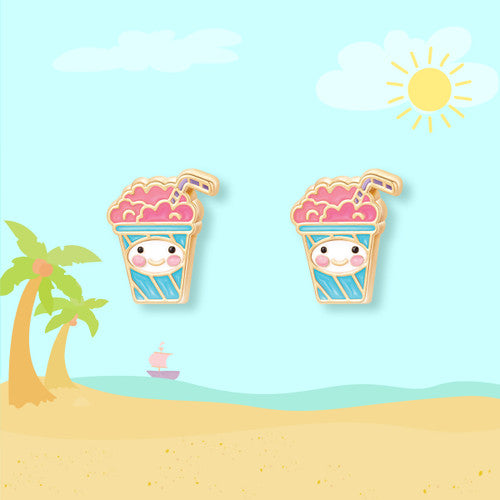 Enamel earrings
