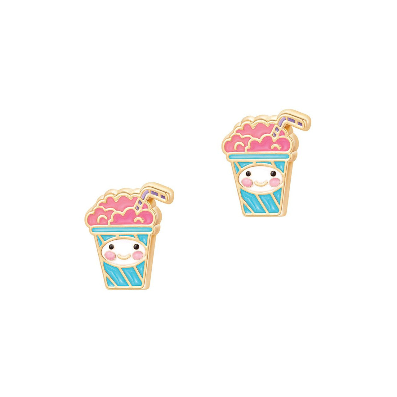 Enamel earrings