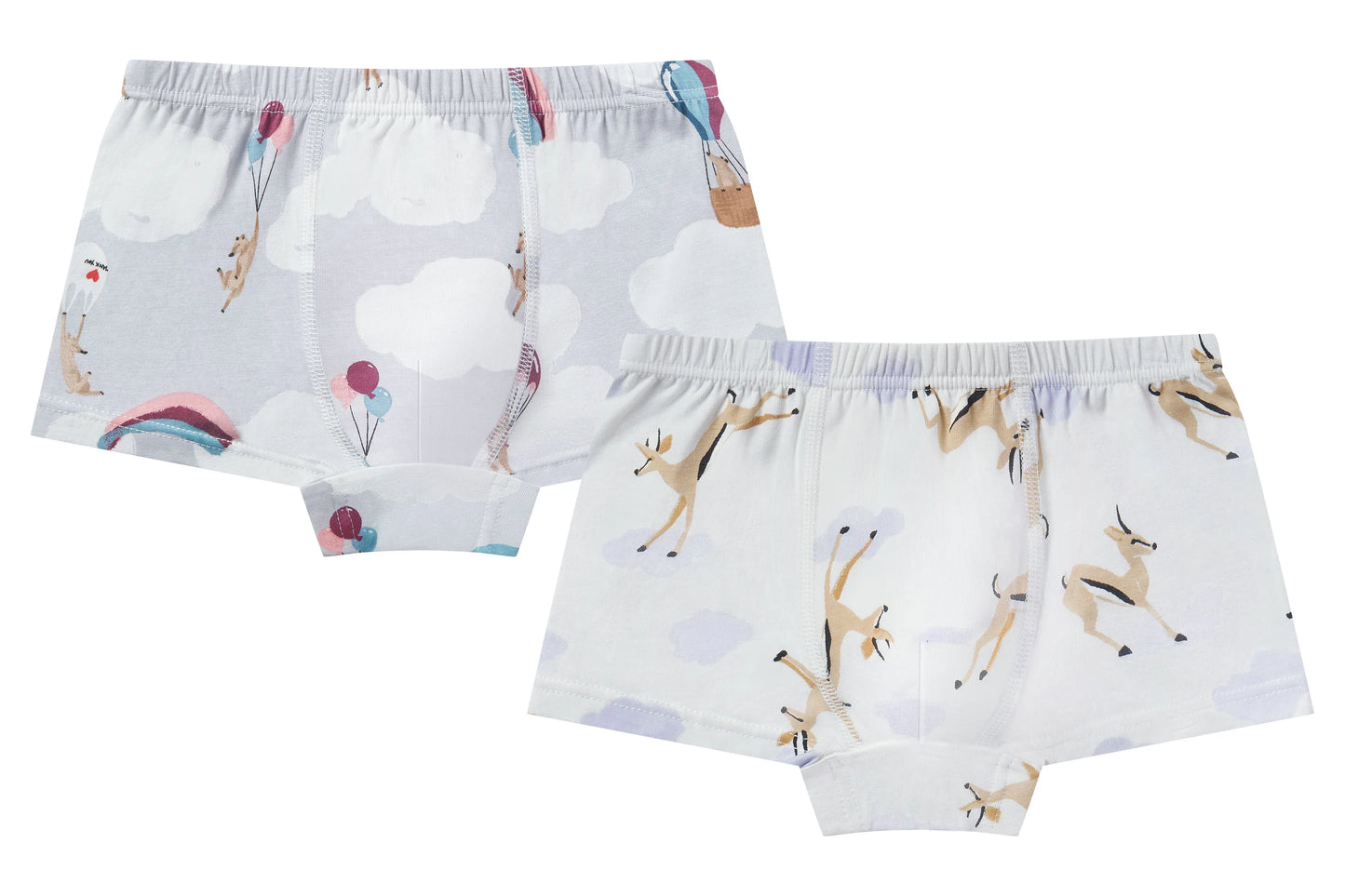 Boys Boxer Briefs Underwear (Bamboo, 2 Pack)