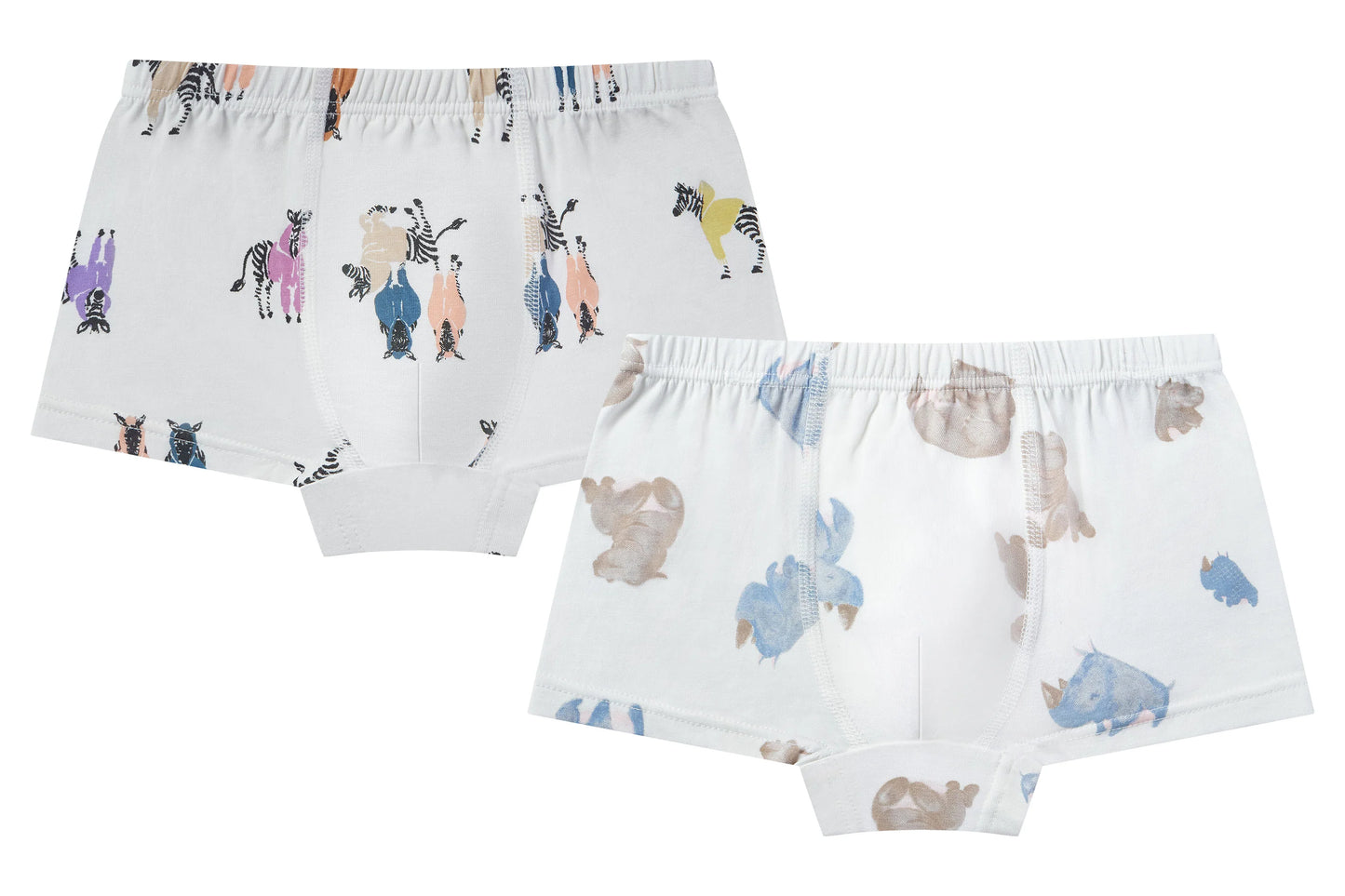 Boys Boxer Briefs Underwear (Bamboo, 2 Pack)