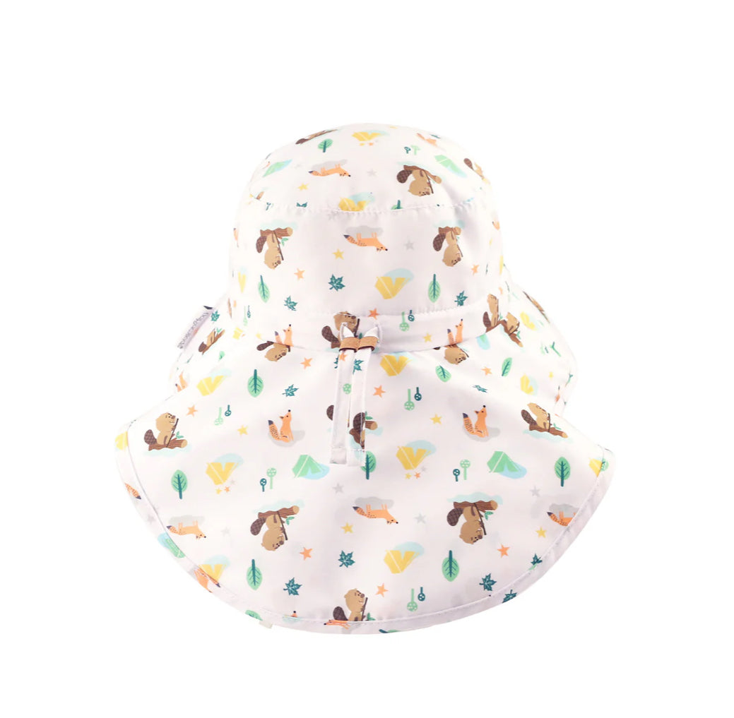 Sun Hat with Neck Cape - Beaver