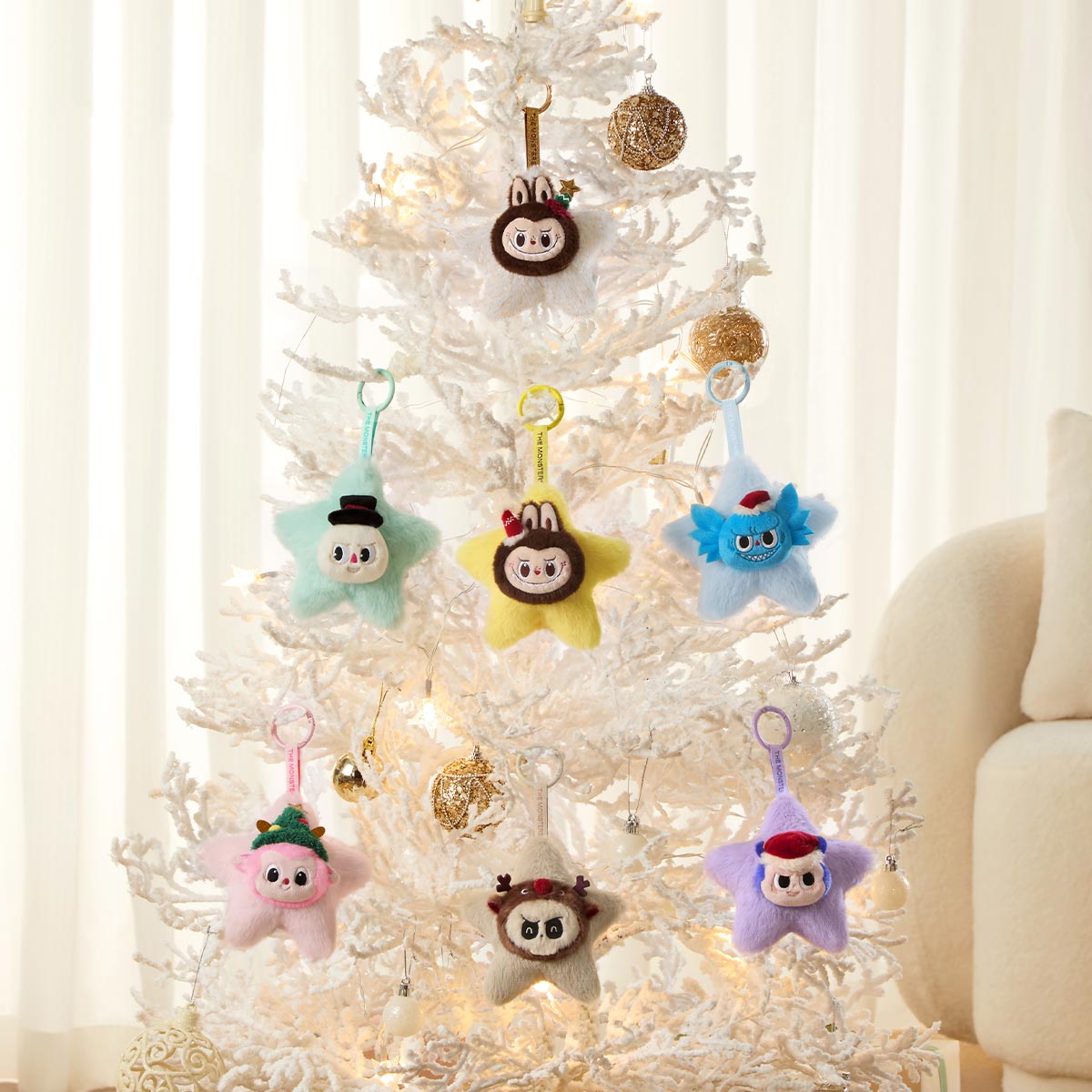 THE MONSTERS LABUBU Classic Series-Sparkly Plush Pendant Blind Box