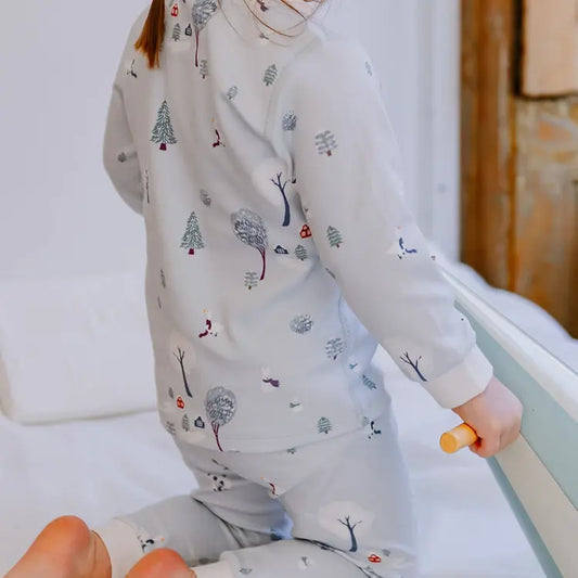 2025 Organic Cotton Long Sleeve Two-Piece PJ Set - Hello Kids Baby Store