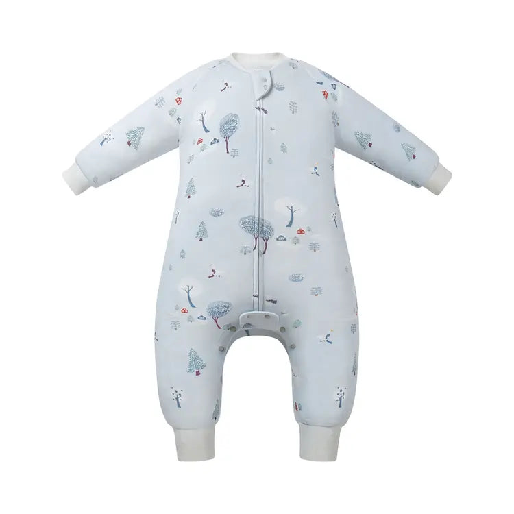 2025 Organic Cotton Long Sleeve Footed Sleep Bag | 1.0 TOG