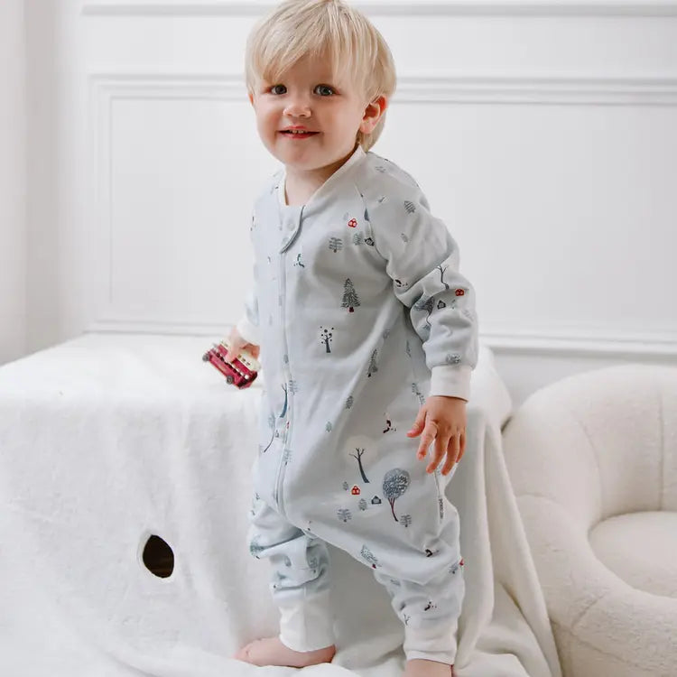 2025 Organic Cotton Long Sleeve Footed Sleep Bag | 1.0 TOG