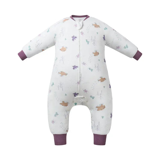 2025 Organic Cotton Long Sleeve Footed Sleep Bag | 1.0 TOG - Hello Kids Baby Store