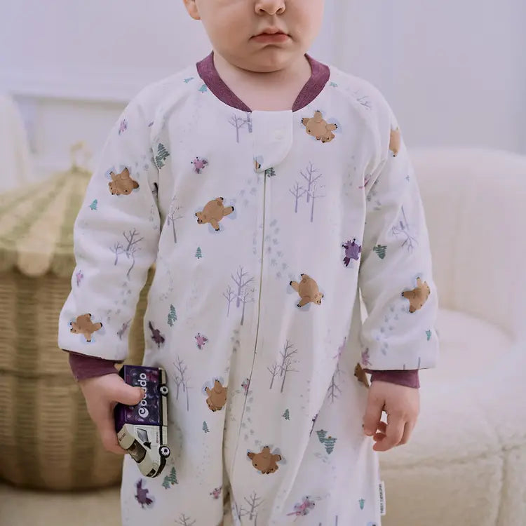 2025 Organic Cotton Long Sleeve Footed Sleep Bag | 1.0 TOG
