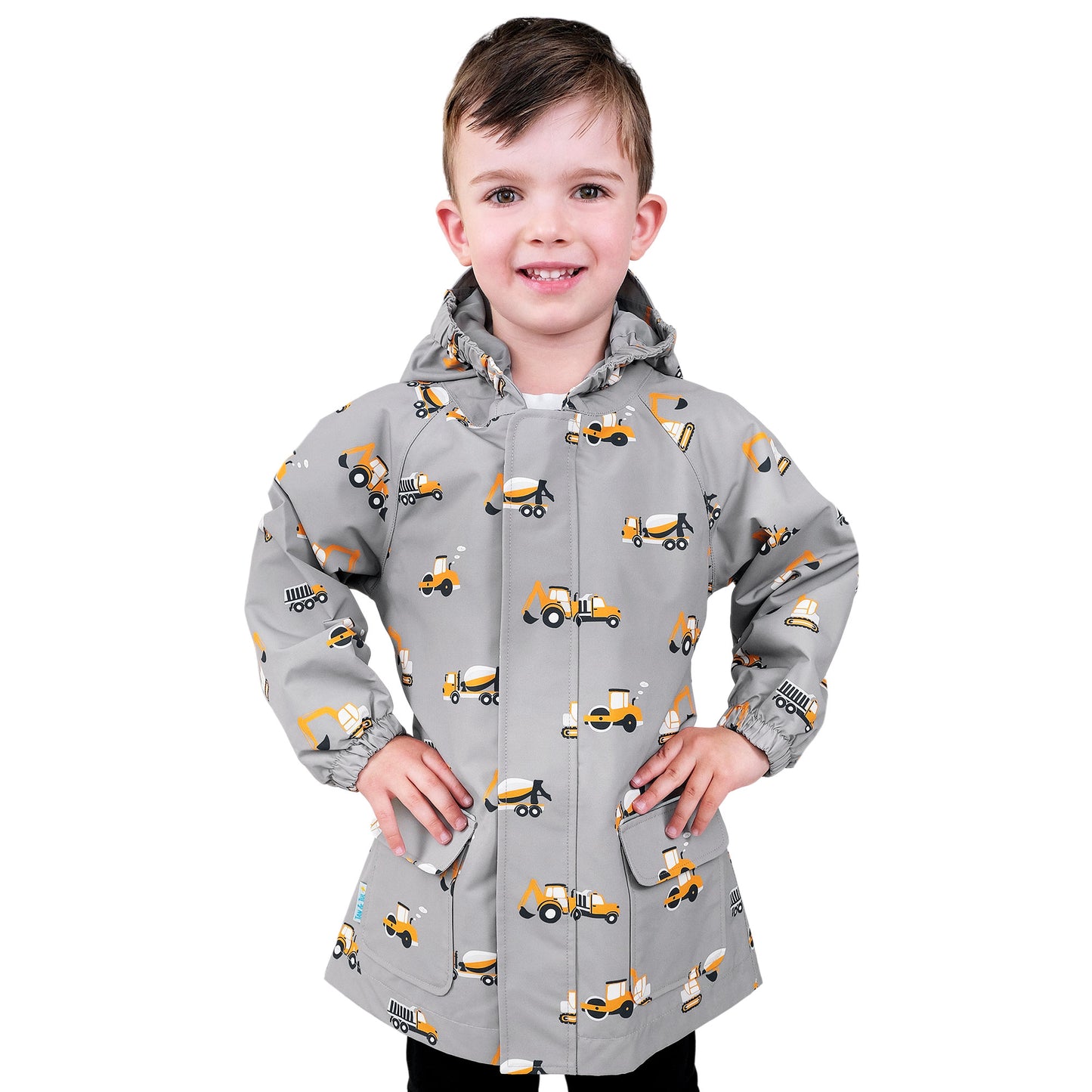 Kids Shell Jacket | Grey Construction