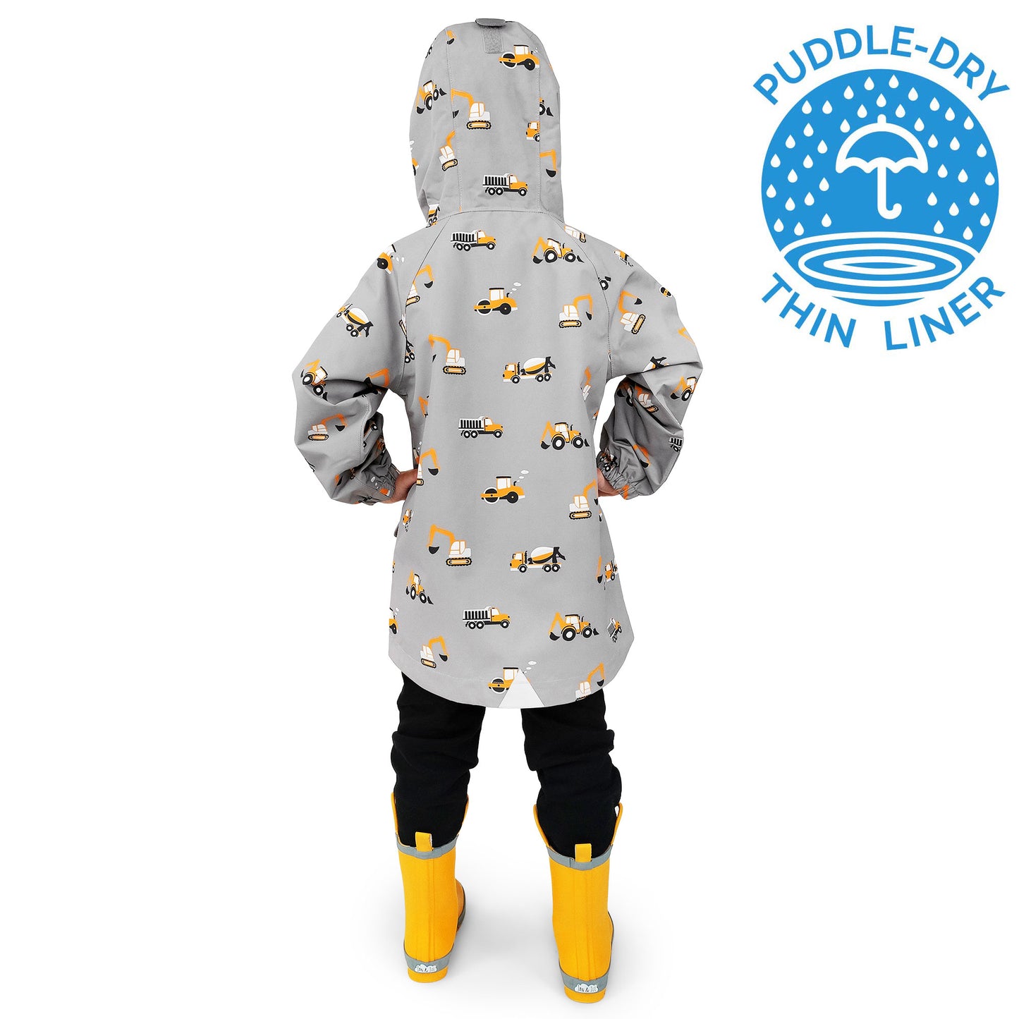 Kids Shell Jacket | Grey Construction