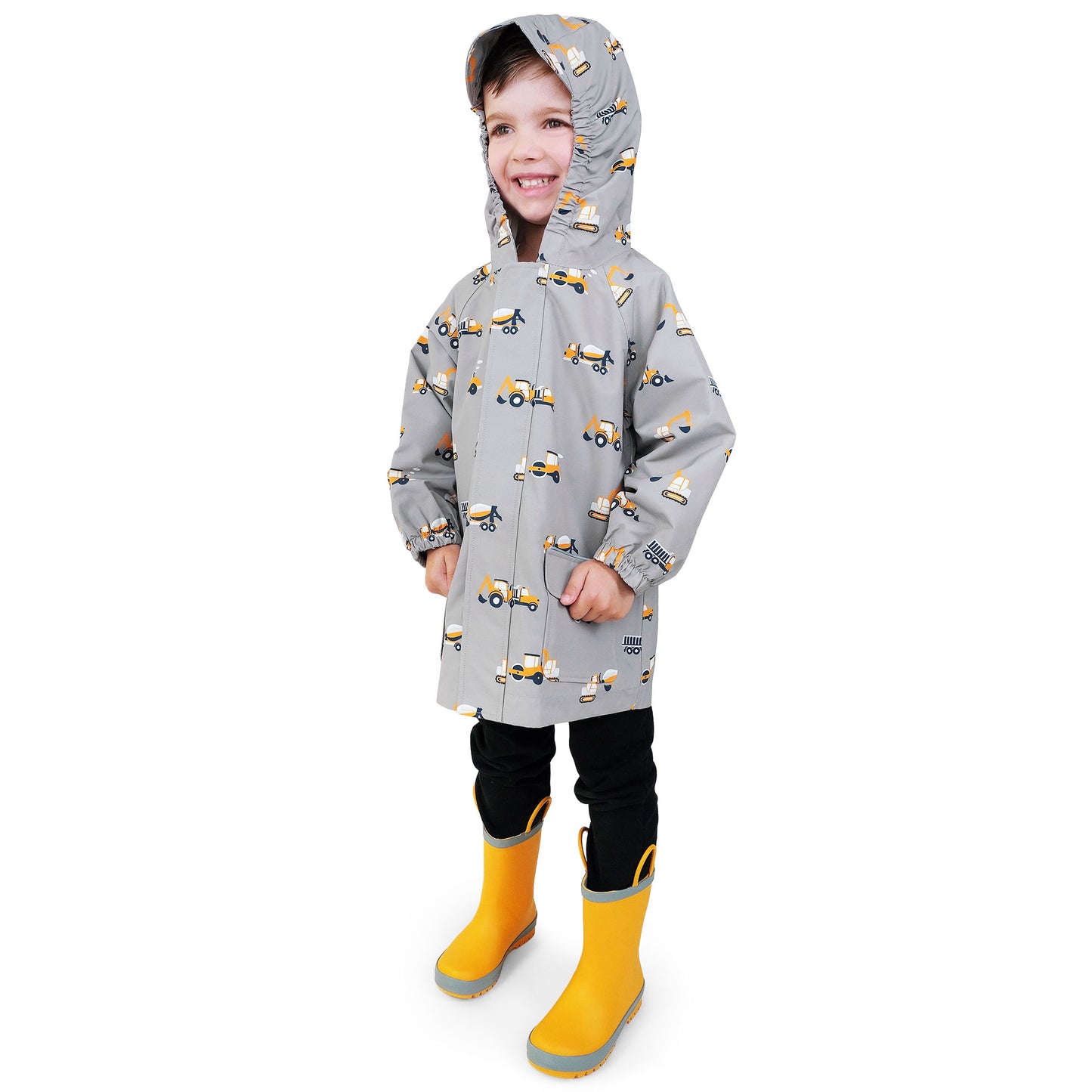 Kids Shell Jacket | Grey Construction