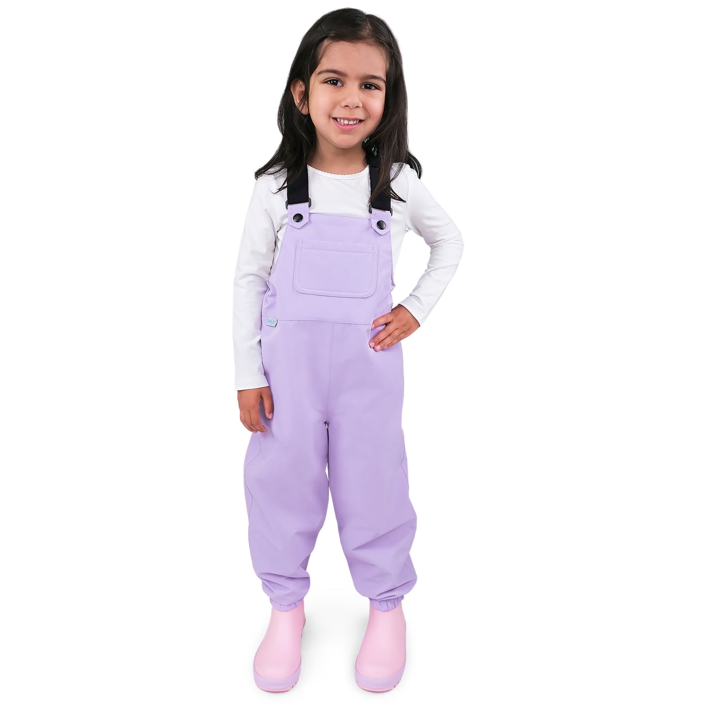 Kids Single Layer Rain Overalls | Lavender