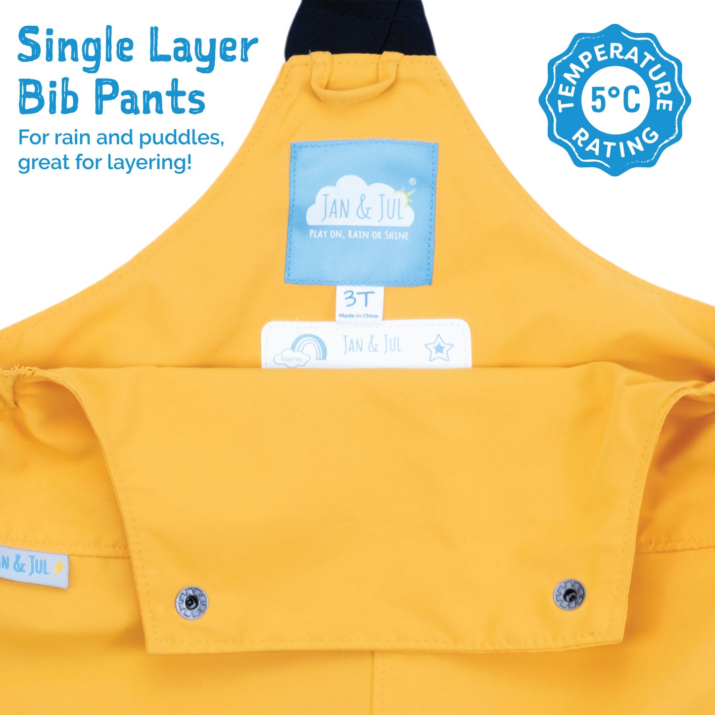 Kids Single Layer Rain Overalls | Lavender