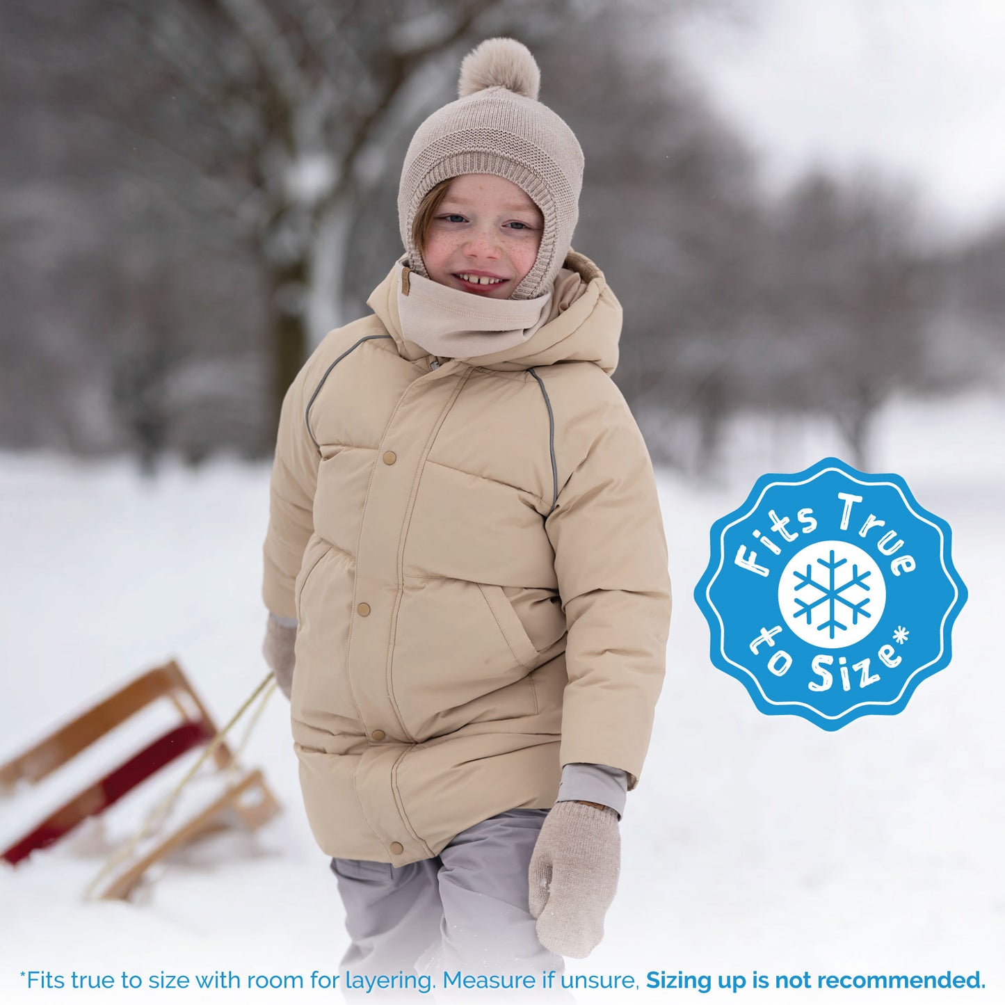 Kids Waterproof Winter Coat | Oat