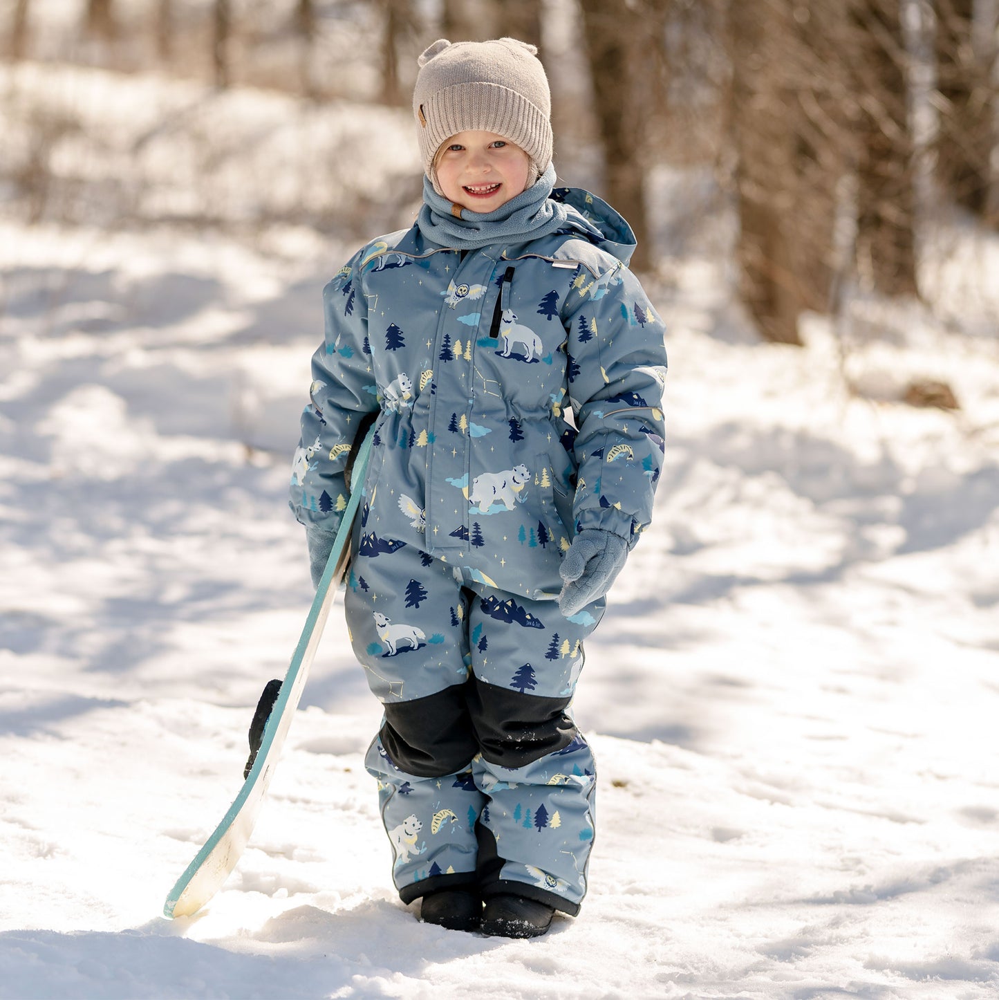 Kids Waterproof Snowsuit | Wolf and Bear