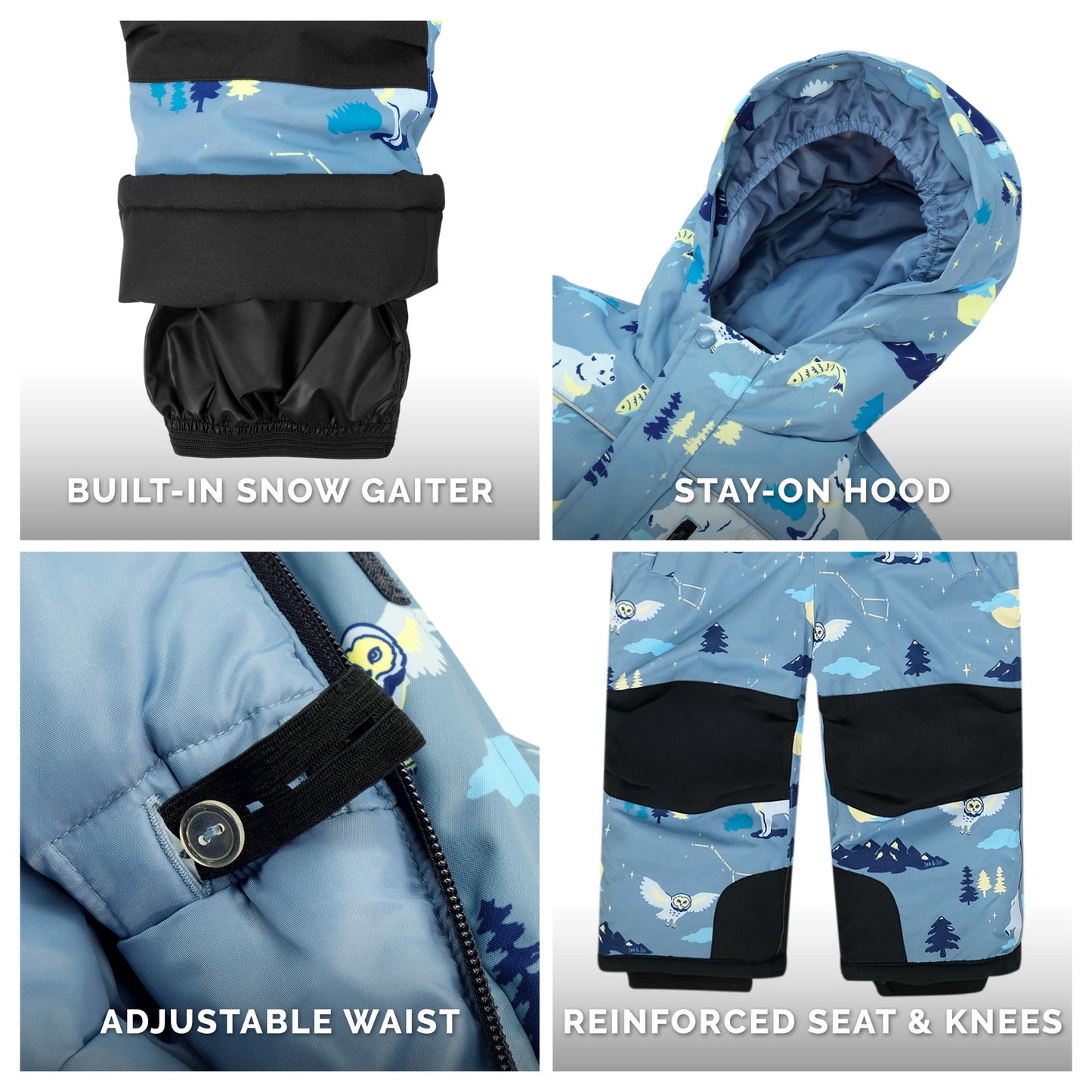 Kids Waterproof Snowsuit | Macarons