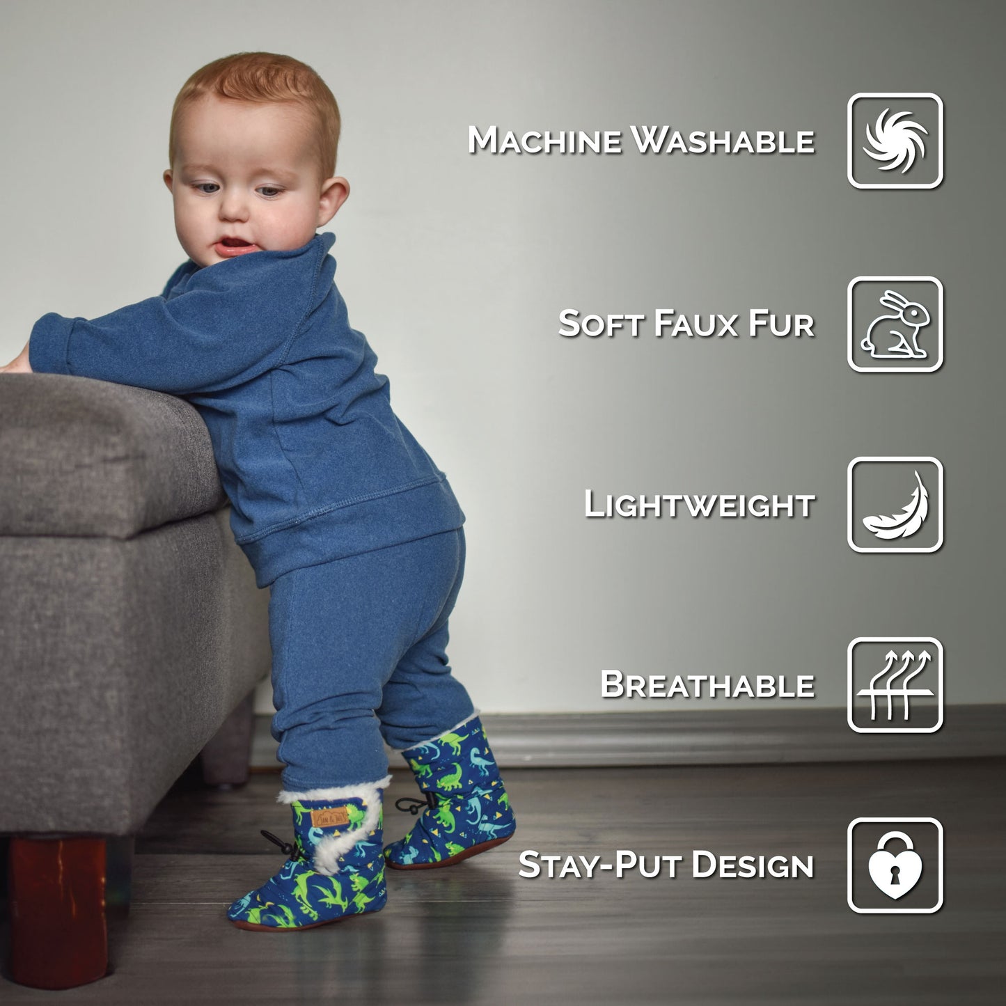Baby Stay-Put Winter Booties |
