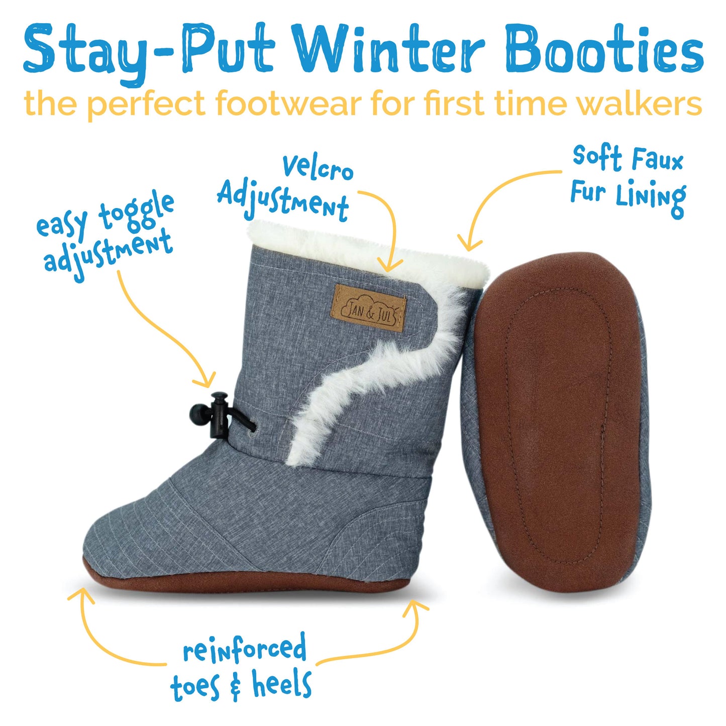 Baby Stay-Put Winter Booties |