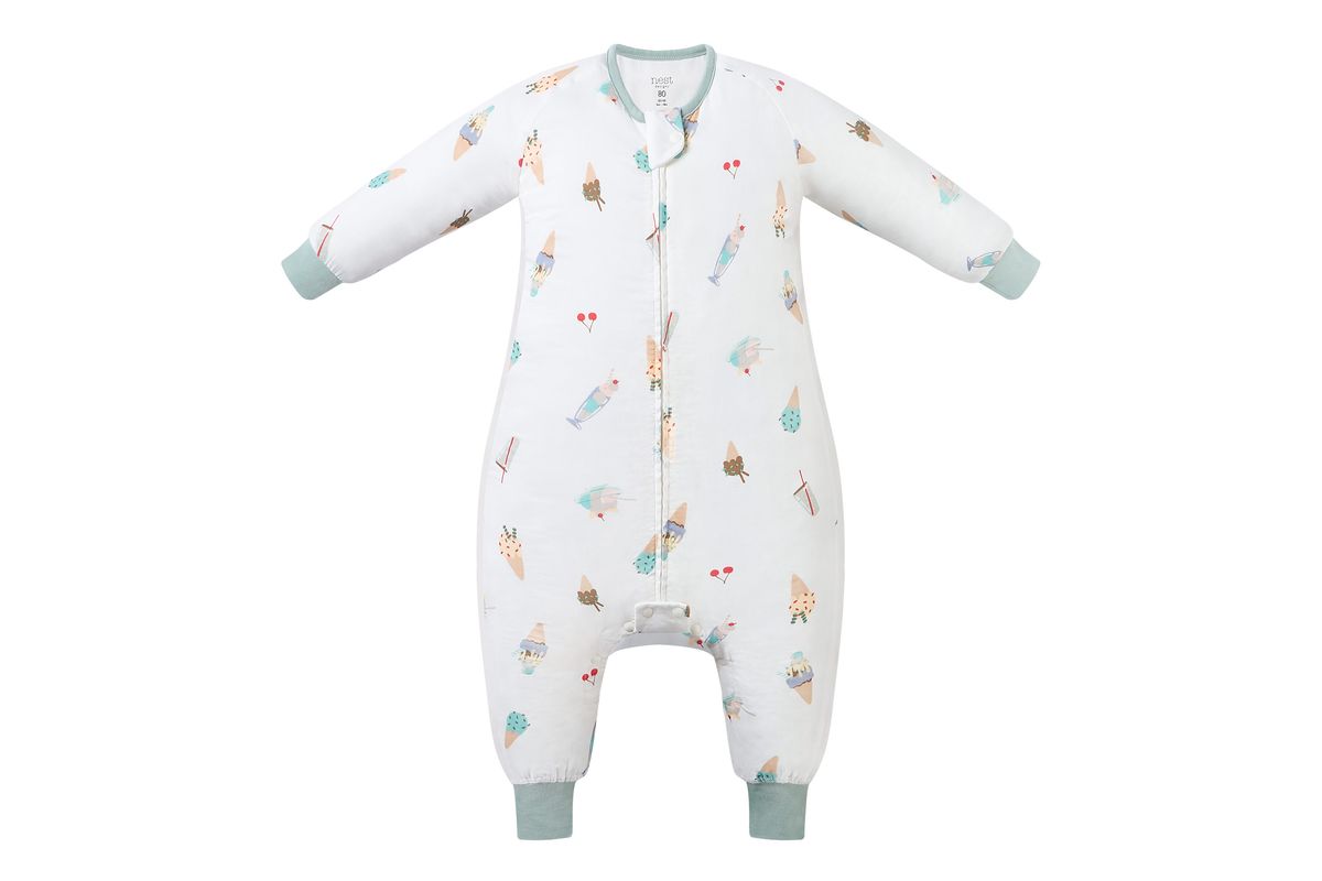 NDSS Long Sleeve Footed Sleep Bag 0.6 TOG (Bamboo Pima)