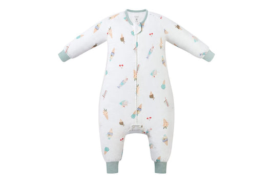 NDSS Long Sleeve Footed Sleep Bag 0.6 TOG (Bamboo Pima)