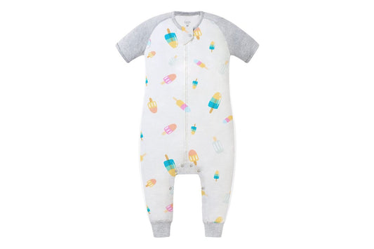 NDSS Raglan Short Sleeve Footed Sleep Bag 0.6 TOG (Bamboo Pima)