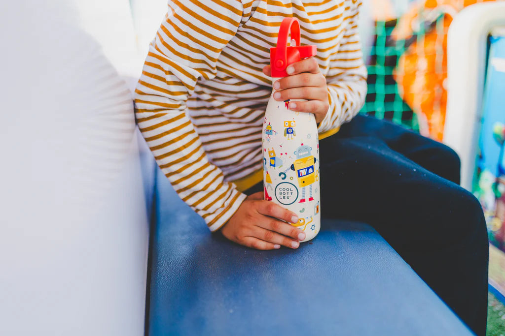 Cool Bottles - Kids 350ml -Playland Series - Messy Robots