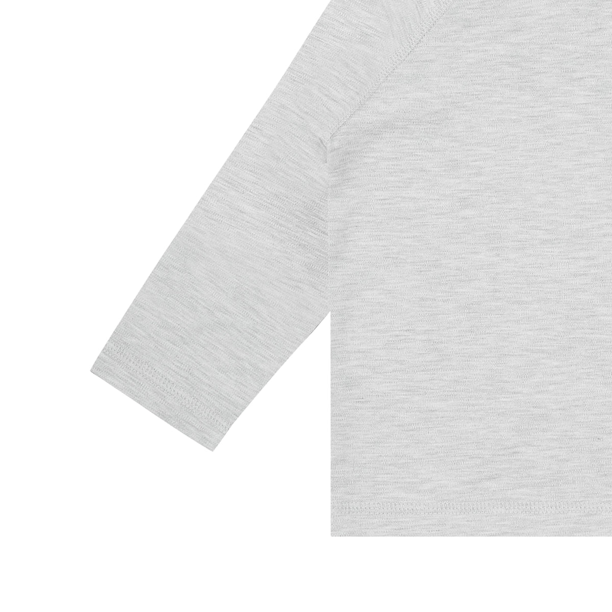 Bamboo Cotton Basics Mock Neck Long Sleeve Shirt – Fog Grey
