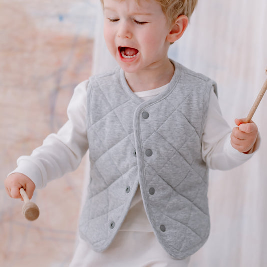 Organic Cotton Quilted Vest – Alouette