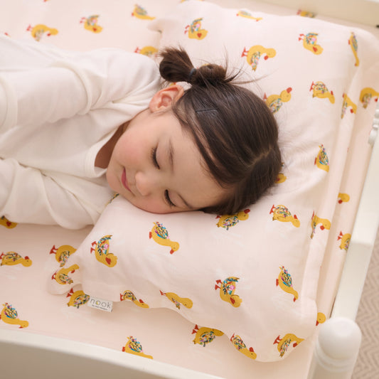 Bamboo Cotton Jersey Toddler Pillowcase (S) – Five Little Ducks