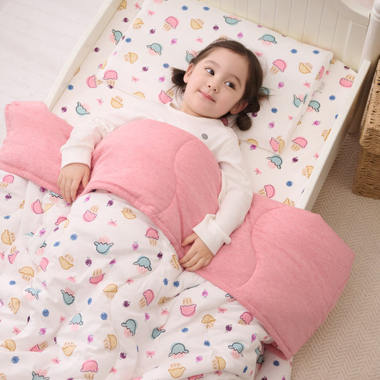 Bamboo Cotton Jersey Toddler Pillowcase – Muffin Man