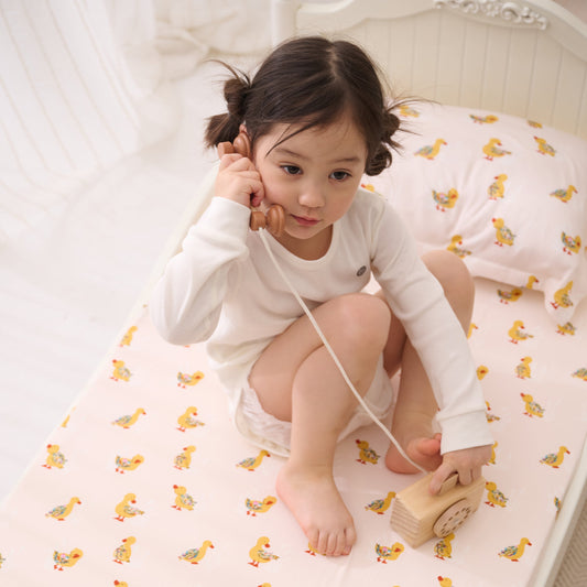 Bamboo Cotton Jersey Nook Twin Fitted Sheet – Five Little Ducks