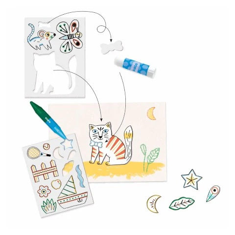 Djeco Art Kit - A World to Create - Hello Kids Baby Store