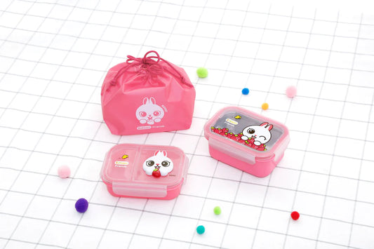 EDISON COMFORTABLE STAINLESS PICNIC LUNCH BOX SET WITH POUCH - Hello Kids Baby Store