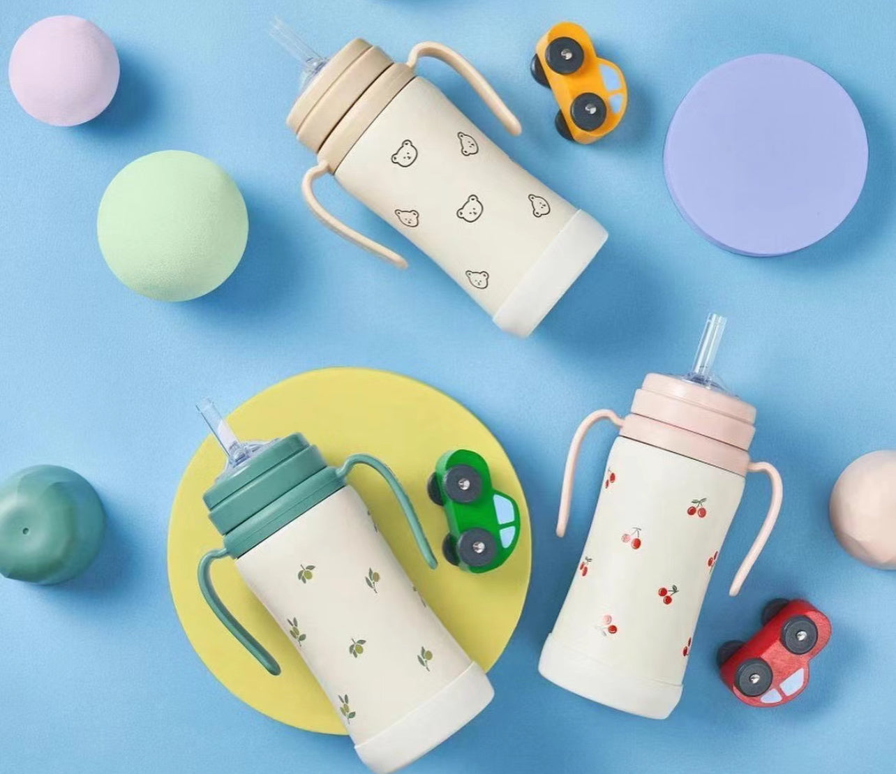Grosmimi Stainless Straw Cup 300ML - Hello Kids Baby Store
