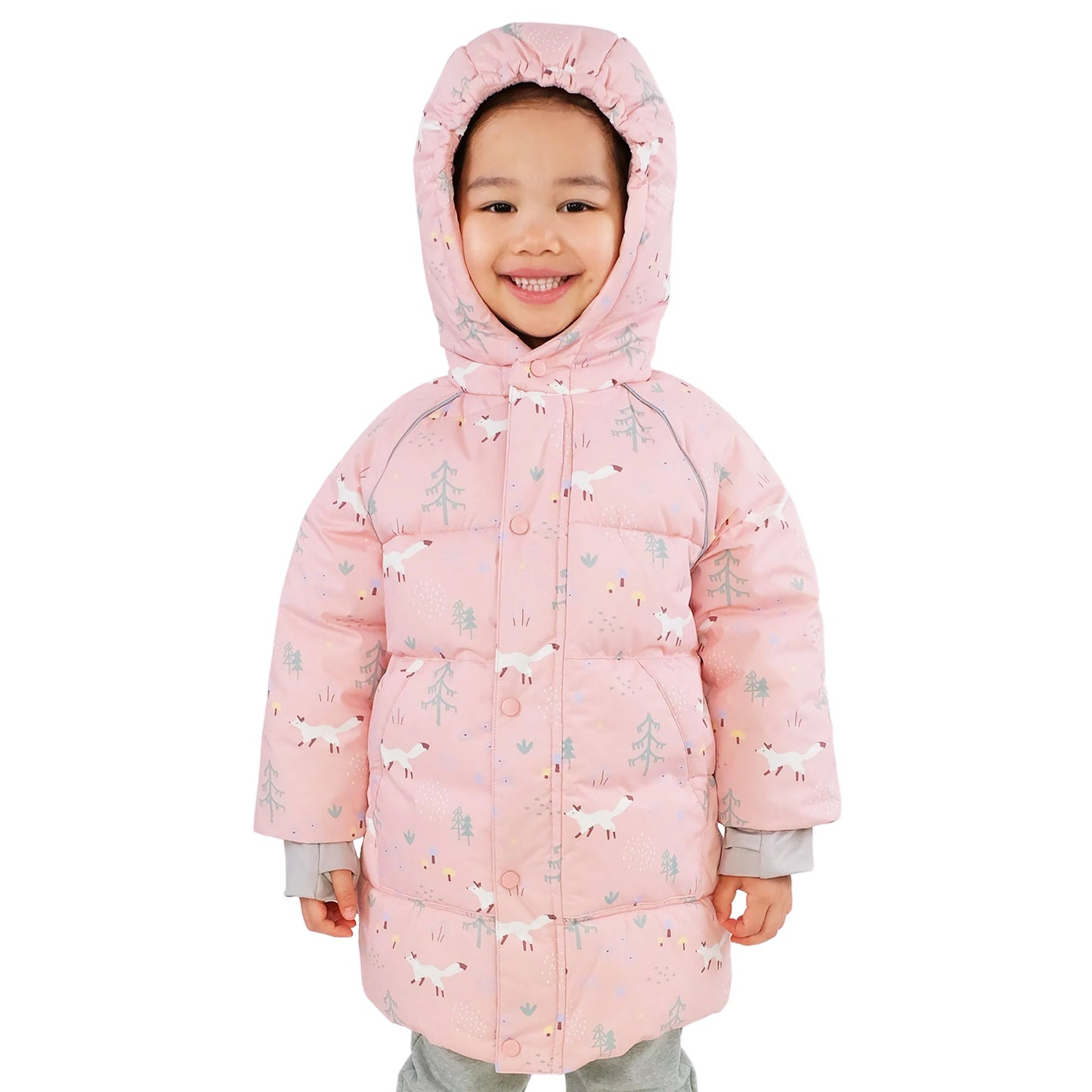 Kids Waterproof Winter Coat | Pink Forest - Hello Kids Baby Store