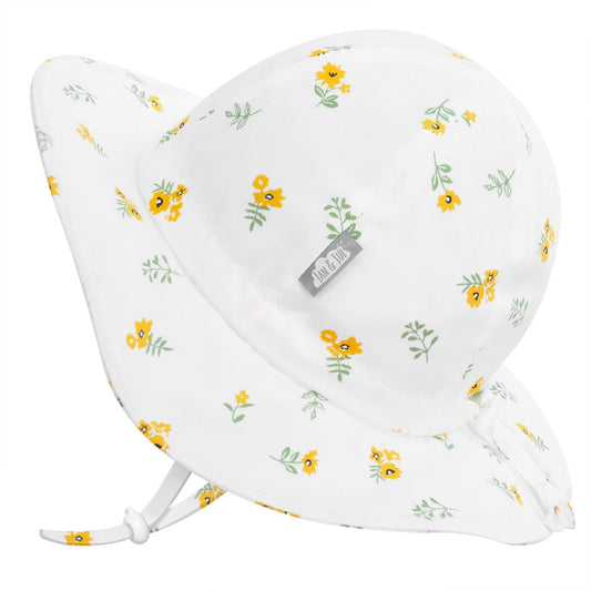 Kids Cotton Floppy Hats | Yellow Flower - Hello Kids Baby Store
