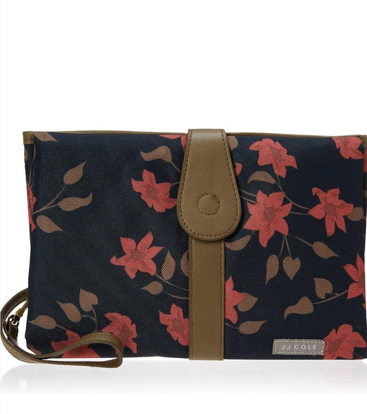 JJ Cole Changing Clutch Navy Floral - Hello Kids Baby Store