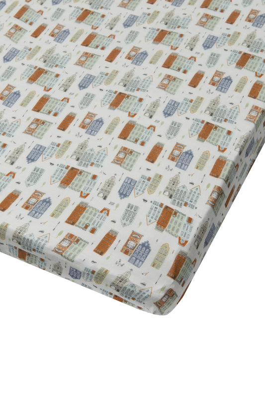Muslin Crib Sheet-Home Sweet - Hello Kids Baby Store
