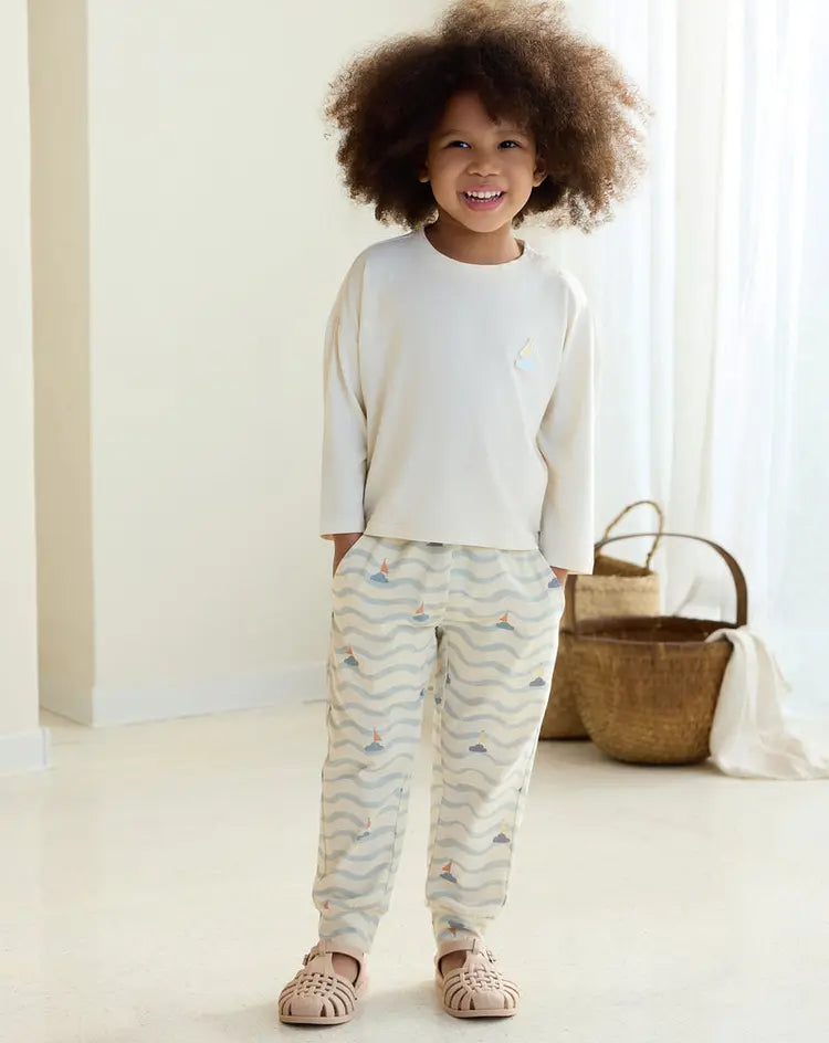 Avocado Bamboo Long Sleeve Tee-Jet Steam - Hello Kids Baby Store