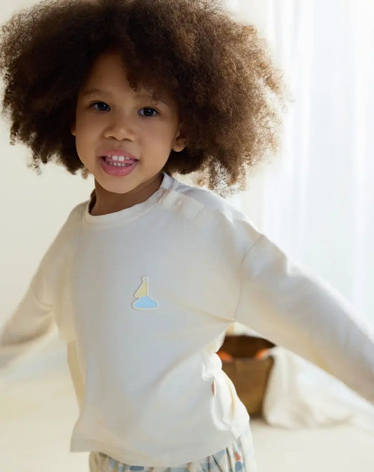 Avocado Bamboo Long Sleeve Tee-Jet Steam - Hello Kids Baby Store