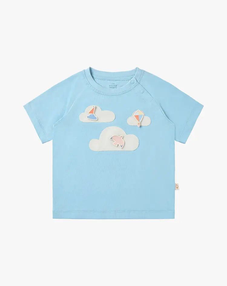 Quick Dry Cotton Short Sleeve Tee-Forget Me-Not - Hello Kids Baby Store
