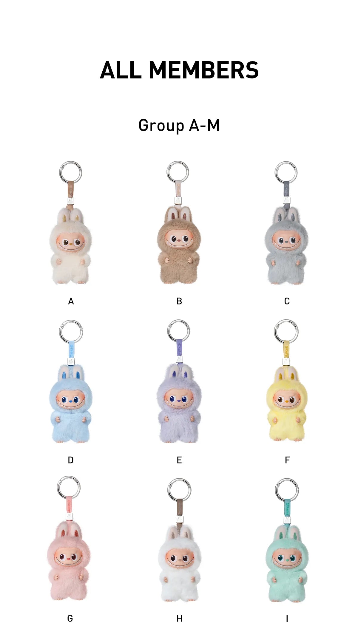 NEW THE MONSTER LABUBU PIN FOR LOVE SERIES - Vinyl Plush Pendant blind box (A-M) - Hello Kids Baby Store