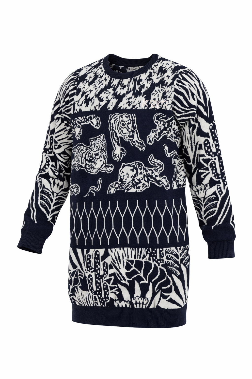 Kenzo Kids - jacquard knit dress