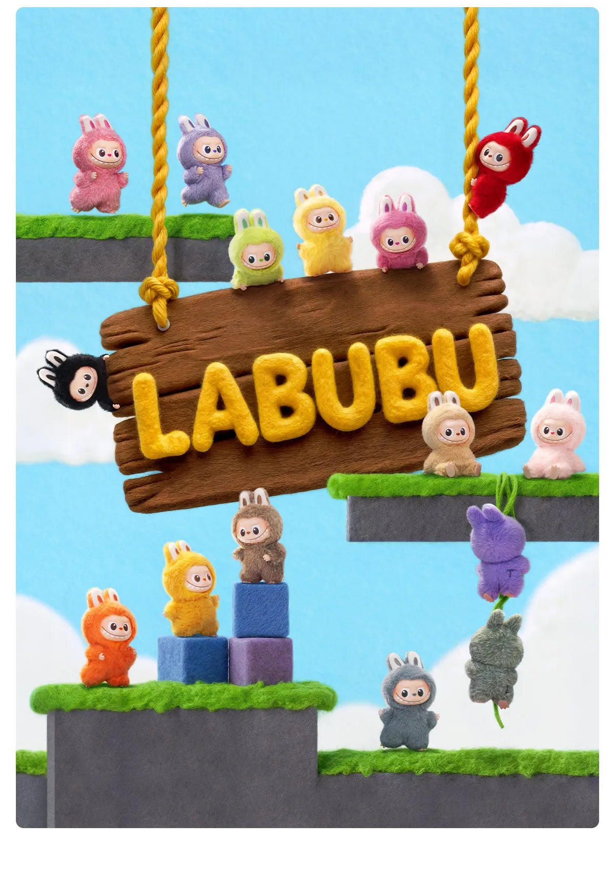 NEW THE MONSTER LABUBU PIN FOR LOVE SERIES - Vinyl Plush Pendant blind box (A-M) - Hello Kids Baby Store