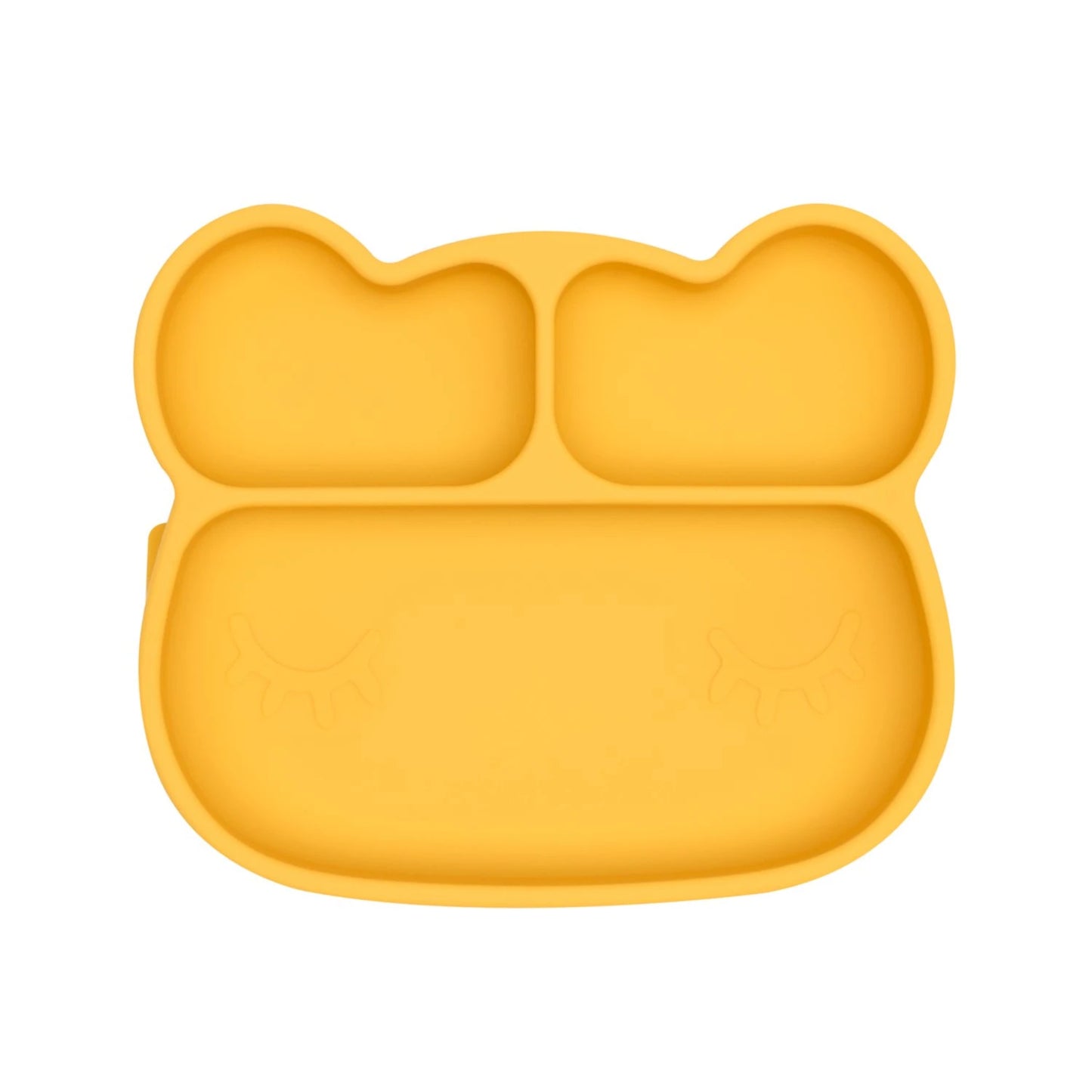 bear stickie® plate - yellow