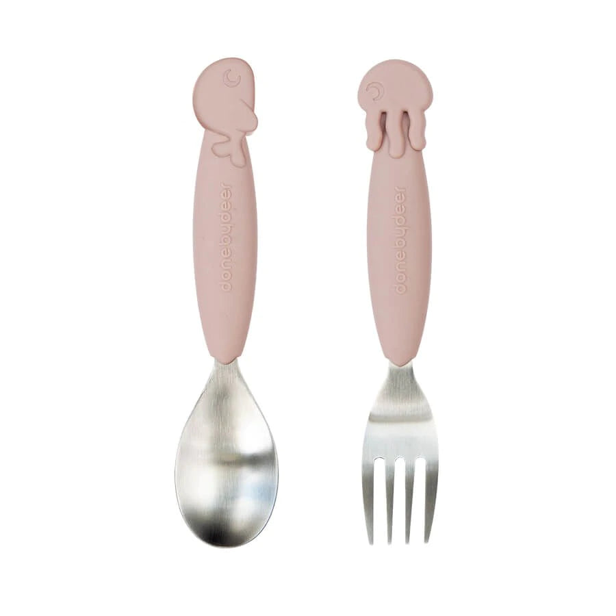 Done by Deer - YummyPlus spoon & fork set Sea friends Power